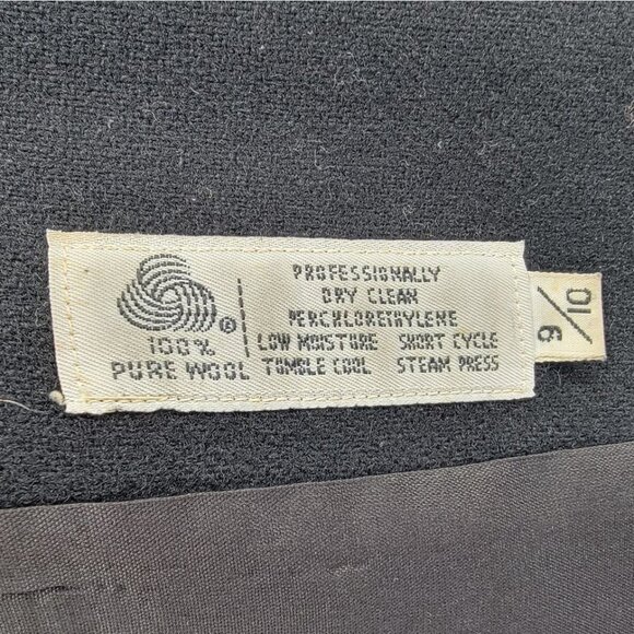 Forecaster of Boston 100% Wool Single Button Front Blazer 9/10 Black - Picture 4 of 5